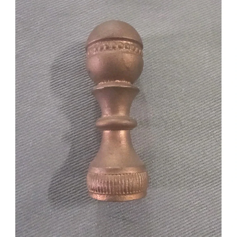 Solid Brass Lamp Shade Finials - 1 3/4 Inches Tall